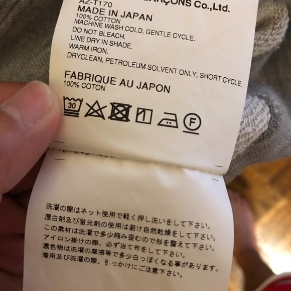 Comme Des Garçons Play Grey Heart Patch Hoodie - Picture 4 of 5